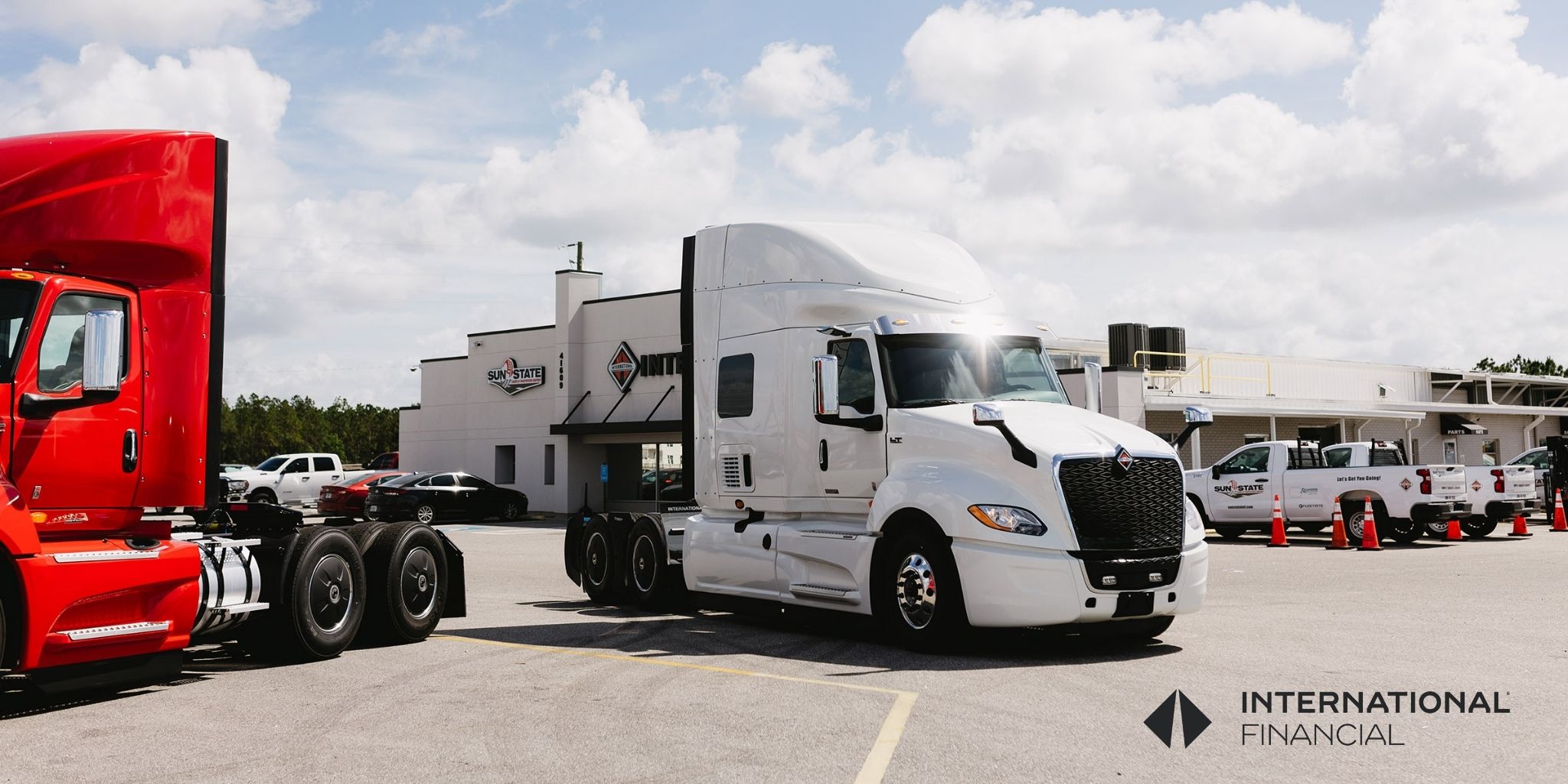 A truck delivery
